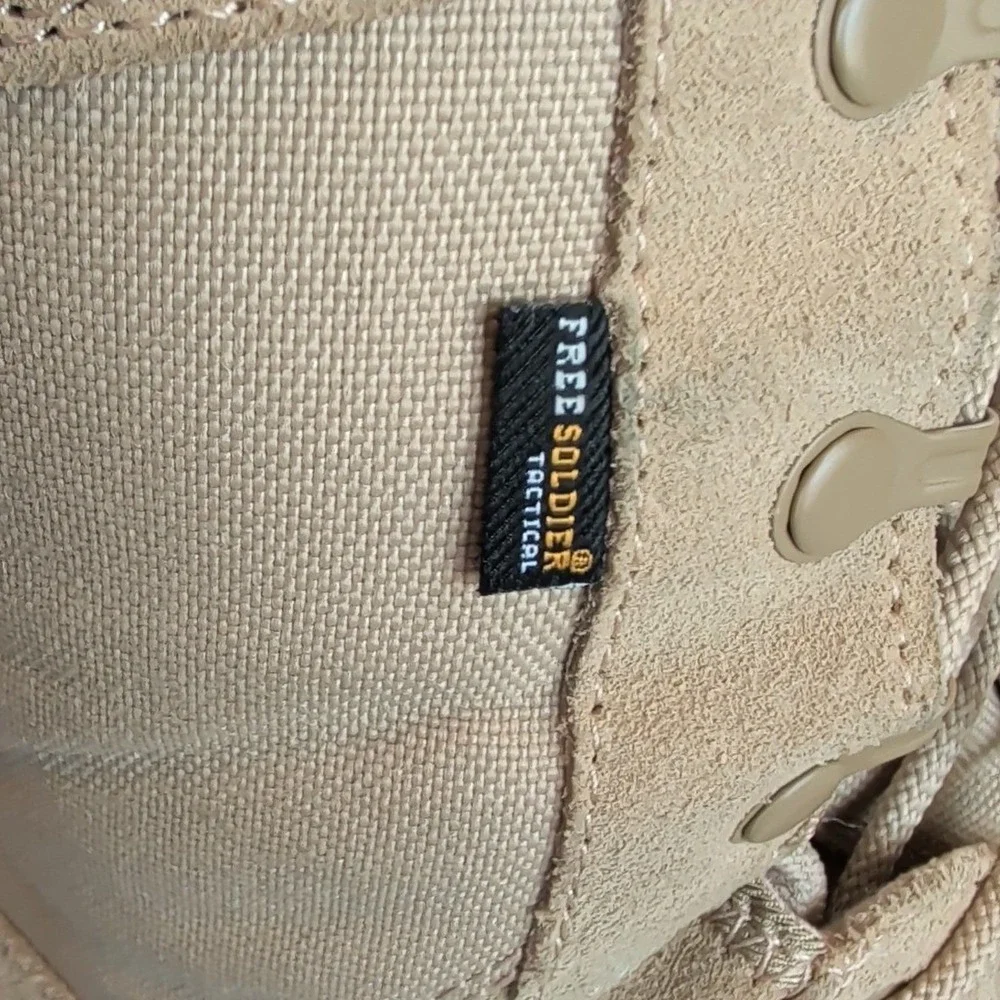Free Soldier Tactical Mens Tan Work Boots ACC0014 Curdura Fabric 8